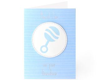 Baby Grandson Card - Hand Made